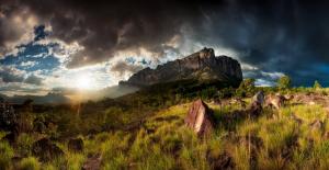 Nature, Landscape, Mountain, Grass, Venezuela, Sunlight, Rock, Field wallpaper thumb