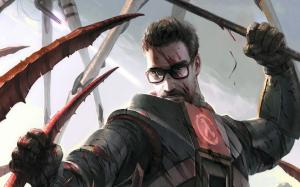 Half-Life Blood Glasses Gordon Freeman Drawing HD wallpaper thumb