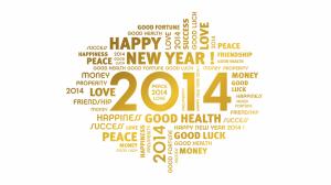 Happy New Year 2014 Gold wallpaper thumb
