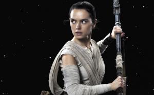 Daisy Ridley as Rey, Star Wars: The Force Awakens wallpaper thumb