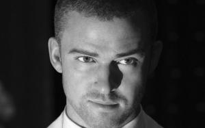 Justin Timberlake Black & White wallpaper thumb
