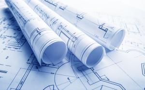Architecture design, shapes, paper wallpaper thumb