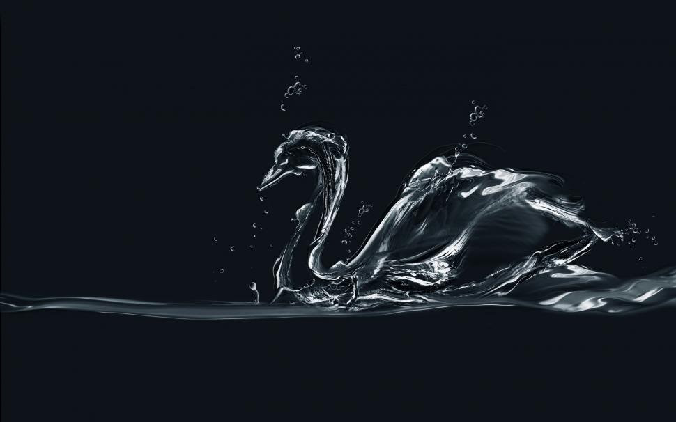 Water Swan wallpaper,swan HD wallpaper,art HD wallpaper,design HD wallpaper,2880x1800 wallpaper