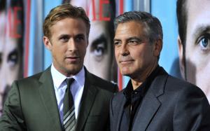 George Clooney and Ryan Gosling wallpaper thumb