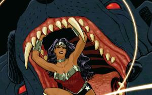 Wonder Woman DC Mouth HD wallpaper thumb