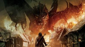 The Hobbit: The Battle of the Five Armies, dragon wallpaper thumb
