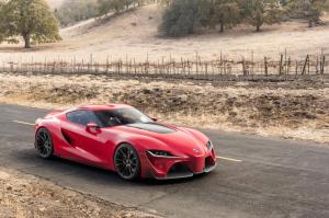 toyota, ft-1, red, side view wallpaper thumb