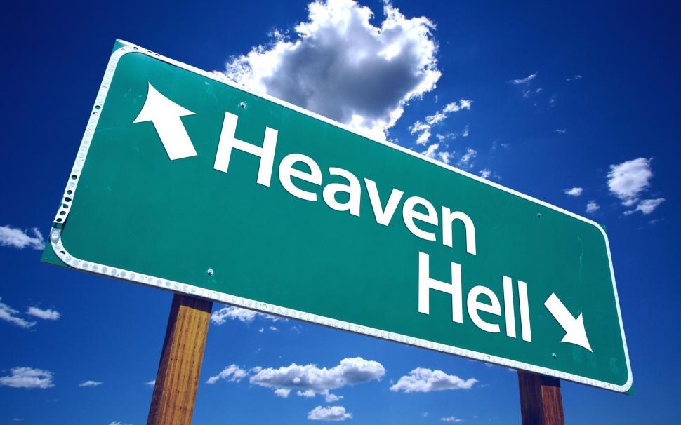 Heaven or Hell wallpaper,sign HD wallpaper,direction HD wallpaper,2560x1600 wallpaper