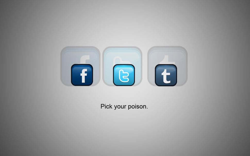 Social Media Poison Free Widescreen s wallpaper,facebook wallpaper,networking wallpaper,social wallpaper,social media wallpaper,twitter wallpaper,1440x900 wallpaper