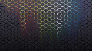 Glowing hexagon pattern wallpaper thumb