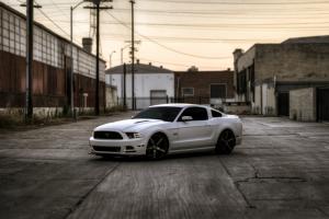 White ford mustang wallpaper thumb