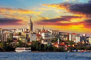 istanbul, turkey, sea, buildings wallpaper thumb
