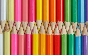 colored pencils, a set of colors, bright wallpaper thumb