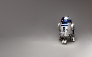 R2-D2 Star Wars Gray Grey HD wallpaper thumb