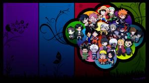 Anime, Characters, One Piece, Hunter x Hunter, Shingeki no Kyojin, Fairy Tail, Bleach, Full Metal Alchemist, Death Note, Kill la Kill, Naruto wallpaper thumb