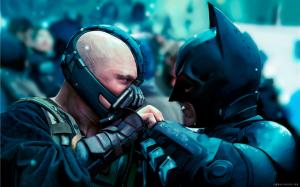 Bane and Batman in Dark Knight Rises wallpaper thumb