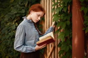 Girl, Books, Model, Reading wallpaper thumb
