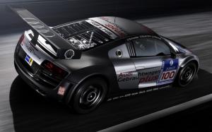 Audi R8 Race Car Motion Blur HD wallpaper thumb