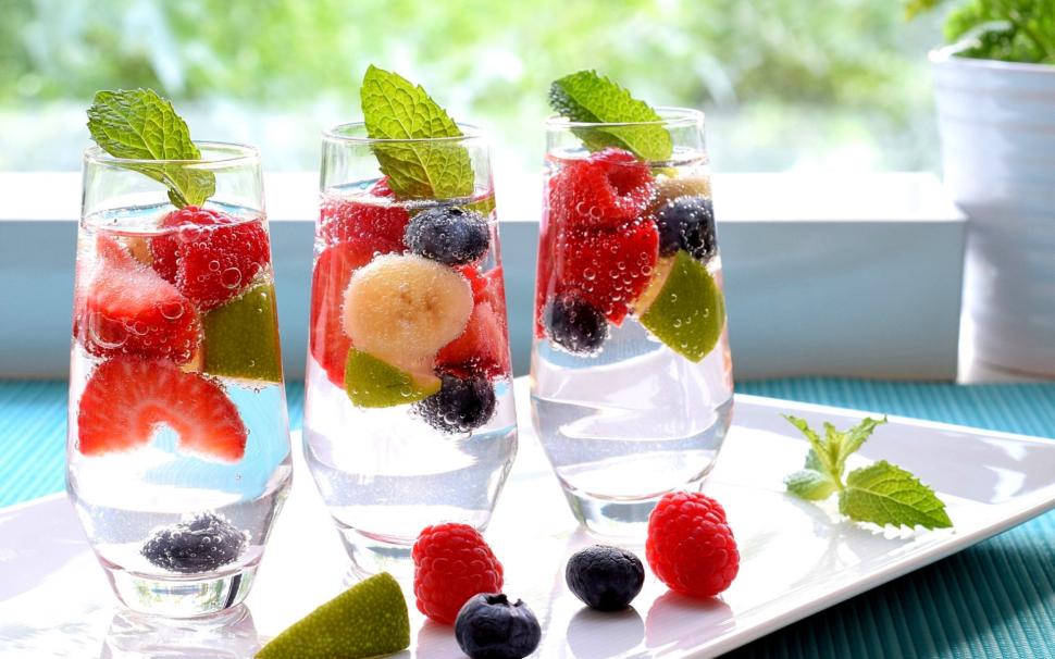 Fruits, food, cocktail, water, drinks, raspberry, blackberry wallpaper,fruits HD wallpaper,food HD wallpaper,cocktail HD wallpaper,water HD wallpaper,drinks HD wallpaper,raspberry HD wallpaper,blackberry HD wallpaper,1920x1200 wallpaper