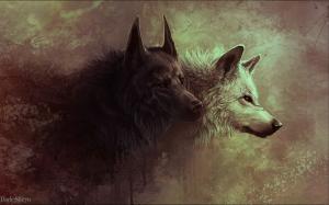 Red Eyes Wolfs wallpaper thumb