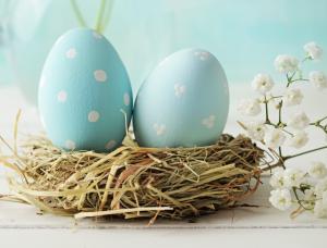 Blue Eggs, Easter Holiday wallpaper thumb