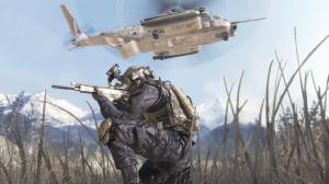 Call of Duty COD Modern Warfare Soldier Helicopter HD wallpaper thumb