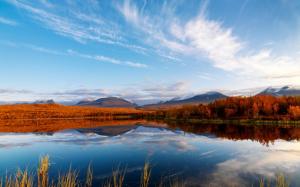 Clouds Autumn Reflection wallpaper thumb