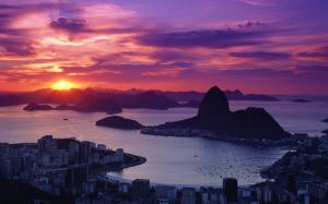 Rio De Janeiro Brazil Sunset wallpaper thumb