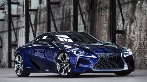 Lexus LF-LC blue concept car front view wallpaper thumb