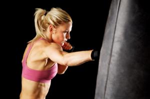 Boxing workout female wallpaper thumb
