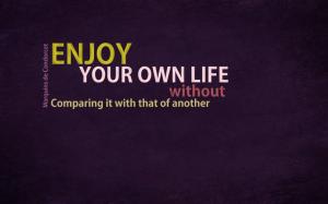Enjoy Your Life Quote wallpaper thumb