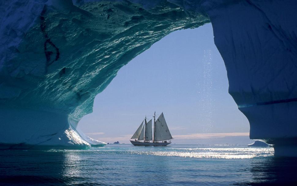 Artic Sailing wallpaper,sailboat HD wallpaper,sails HD wallpaper,ocean HD wallpaper,boats HD wallpaper,1920x1200 wallpaper