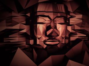 Face Tribal Polygon Art Abstract HD wallpaper thumb