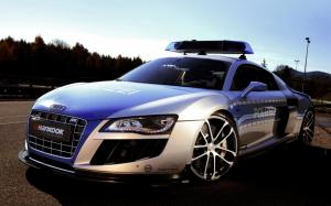 Audi R8 Police wallpaper thumb