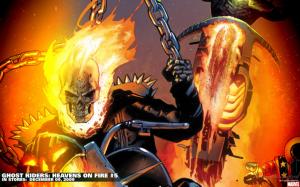 Ghost Rider Skull Fire Flame HD wallpaper thumb