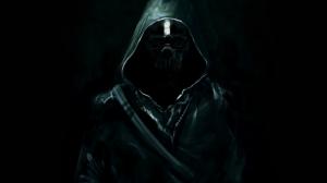 Dishonored Mask Hoodie Drawing Black Dark HD wallpaper thumb