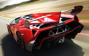 Red Lamborghini Veneno wallpaper thumb