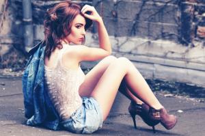 Woman, Model, Sitting, High Heels, Mood wallpaper thumb