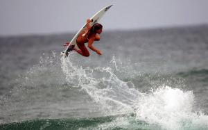 getting some clean beach air  boys surfer girl surfing HD wallpaper thumb