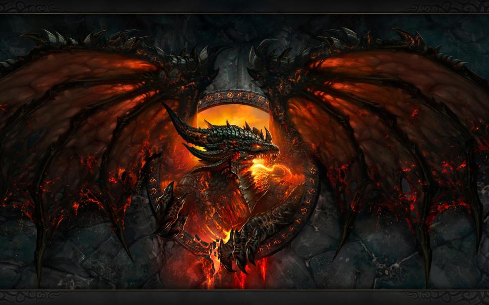 World Of Warcraft,dragon deathwing lava wow fire world of warcraft video game epic wallpaper,world of warcraft HD wallpaper,digital art HD wallpaper,dragon HD wallpaper,fantasy HD wallpaper,fire HD wallpaper,games HD wallpaper,3840x2400 wallpaper