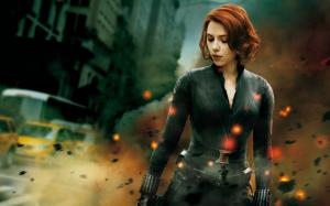 Black Widow in The Avengers 2012 wallpaper thumb