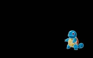 Squirtle, Anime, Black Background wallpaper thumb