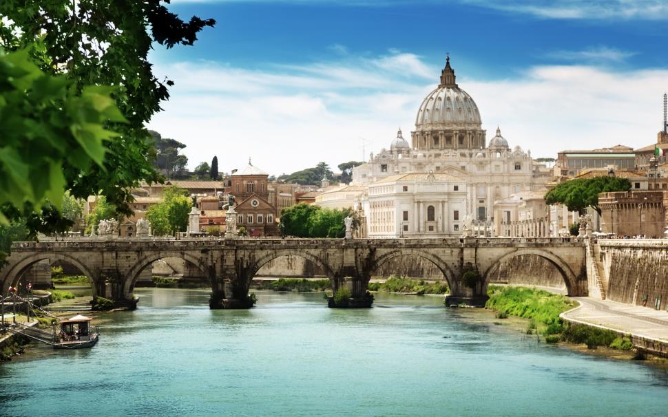 St Angelo Bridge Rome wallpaper,rome HD wallpaper,vatican HD wallpaper,2880x1800 wallpaper