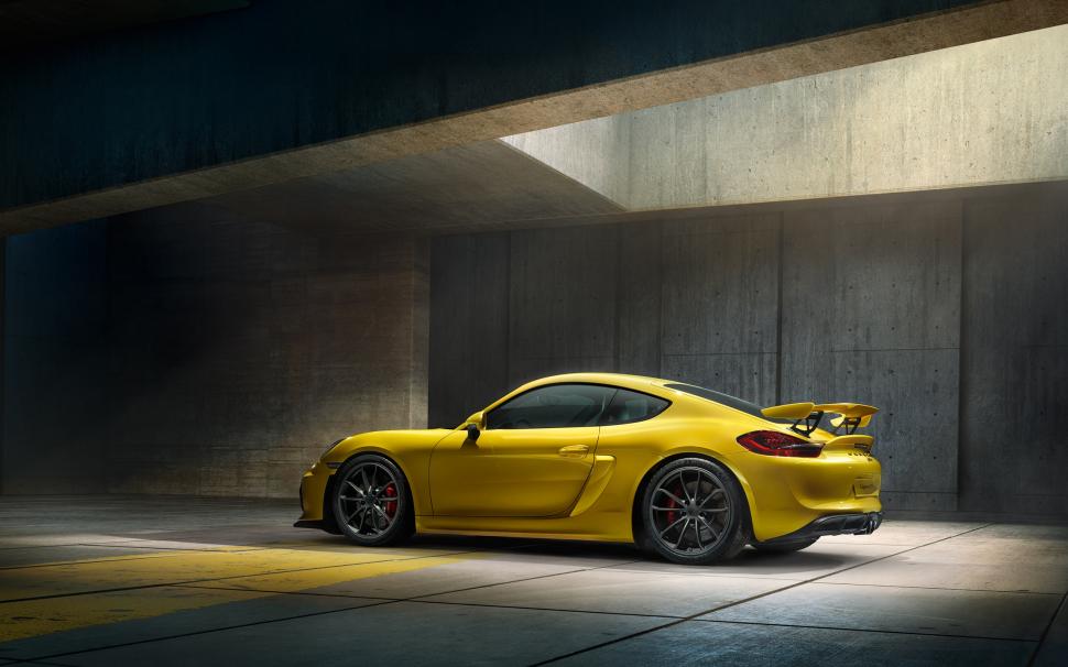 Porsche Cayman GT4, Yellow Cars, Side View wallpaper,porsche cayman gt4 HD wallpaper,yellow cars HD wallpaper,side view HD wallpaper,2560x1600 wallpaper