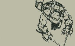 Teenage Mutant Ninja Turtles Raphael Gray Grey Drawing HD wallpaper thumb