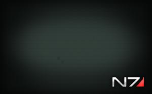 Black N7 Mass Effect HD wallpaper thumb