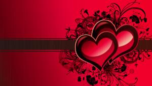 Love, Heart, Red Background, Romance wallpaper thumb
