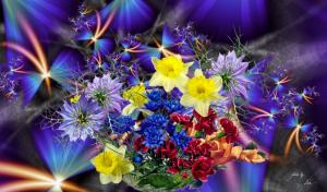 Bouquet Of Flowers Violet wallpaper thumb