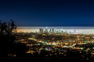 Fantastic View Of Los Angeles At Night wallpaper thumb