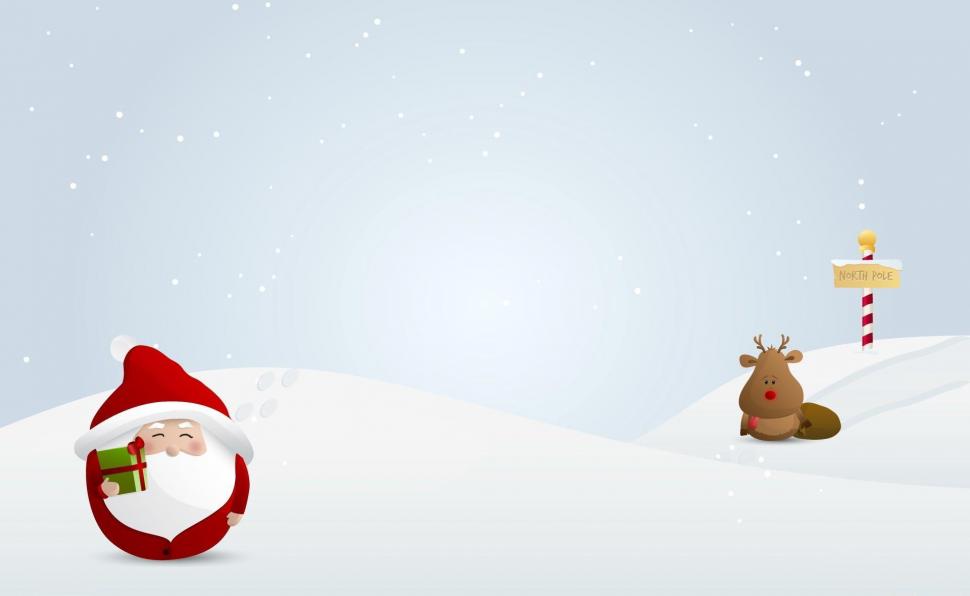Santa claus, gifts, reindeer, pointer, snow wallpaper,santa claus HD wallpaper,gifts HD wallpaper,reindeer HD wallpaper,pointer HD wallpaper,snow HD wallpaper,1920x1180 wallpaper